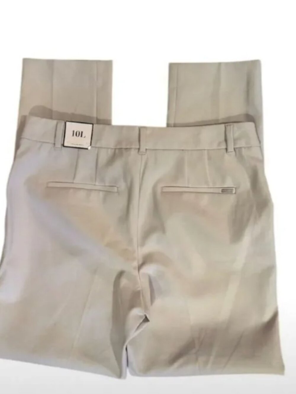 White House Black Market Cream Ankle Pants 10L NWT